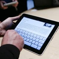 Man using iPad