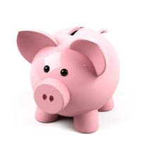 Little pink piggy bank