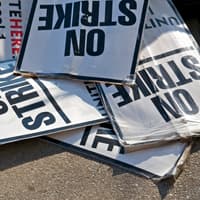 On strike signs