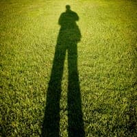 Shadow on grass