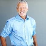 mature man in business shirt