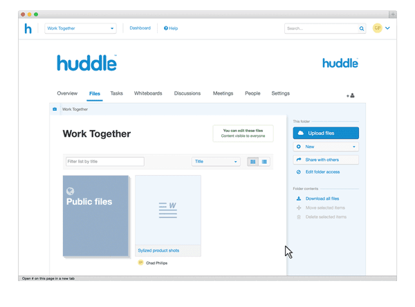 Collaboration and Project Management Software - Huddle