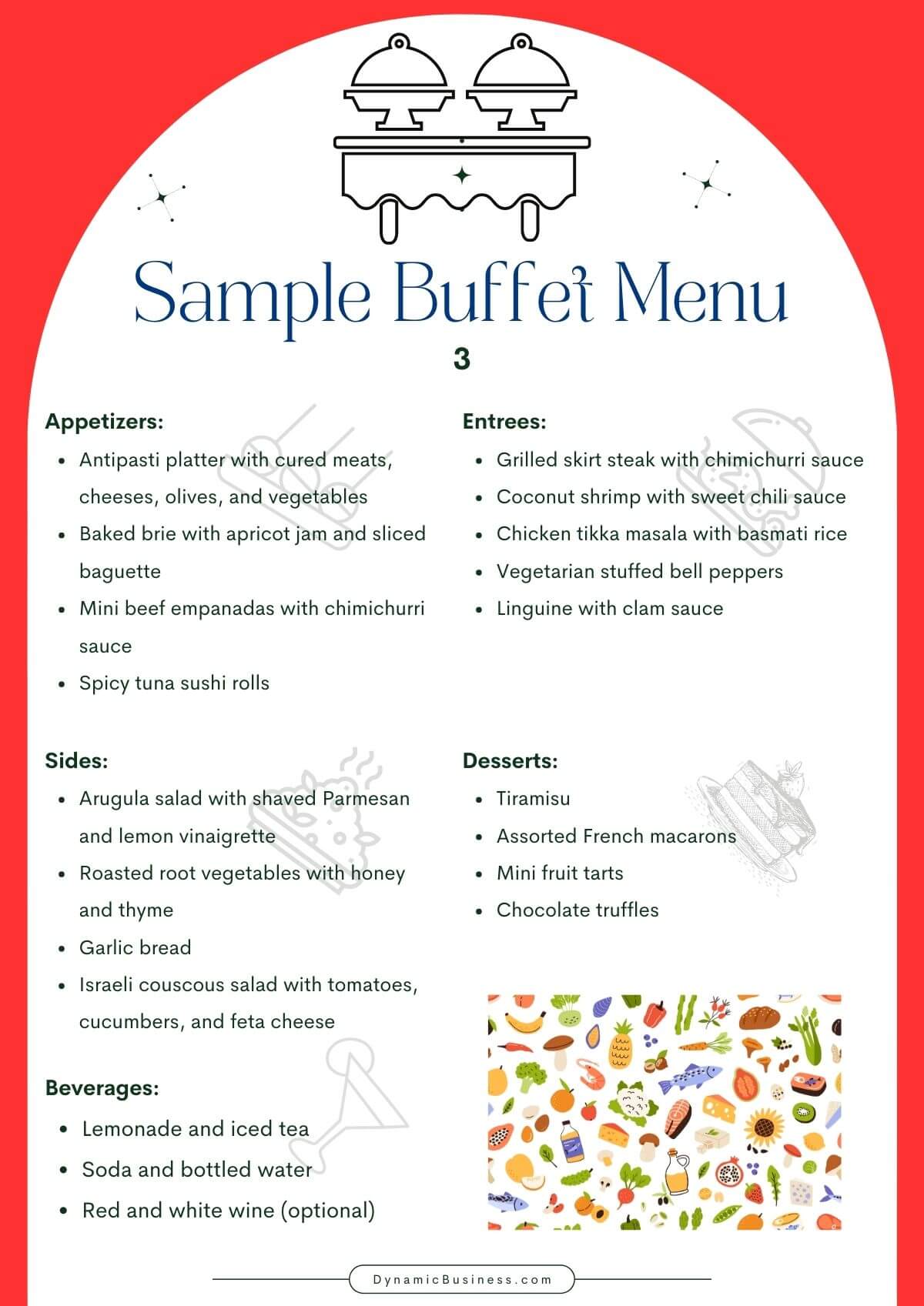How much food do I need for a buffet? 5 tips for getting the quantity