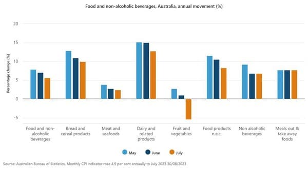 Housing and food push July CPI up 4.9%