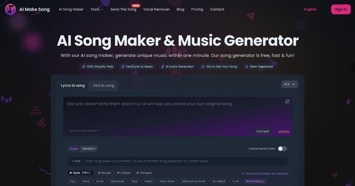 aimakesong.com