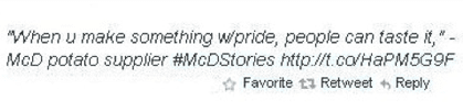 McDonalds Tweet fail