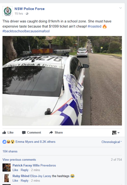 The last laugh: what businesses can learn about social media from the NSW Police