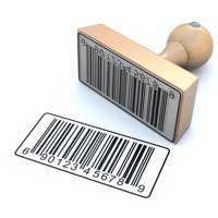 Product barcode stamp