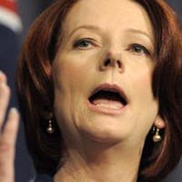 Julia Gillard making speech