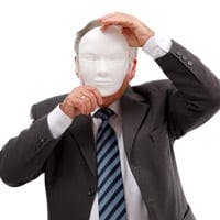 Man with mask on