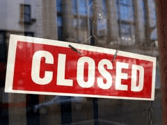 Closed for business
