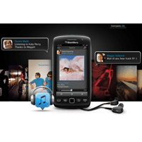 BlackBerry Music Service on smartphone