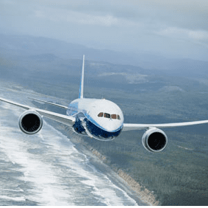 Boeing_787 in flight