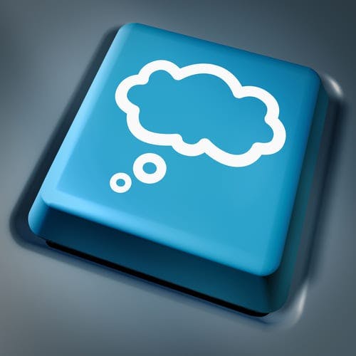 cloud computing button on keyboard