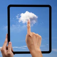 Using the cloud on a tablet