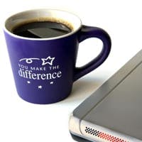 Mug with "You Make a Difference" printed on it