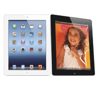 New iPad front on view