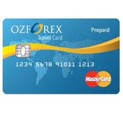 OzForex prepaid travel card