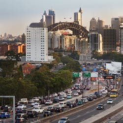 traffic jam, Sydney city