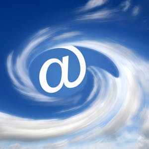 Email '@' symbol in clouds