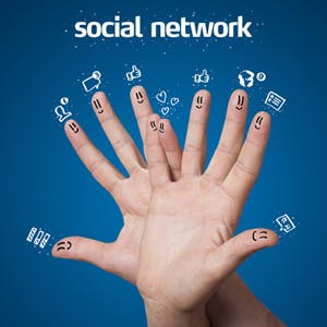 Social networking engagement graphic