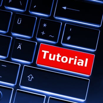 eLearning - 'tutorial' button on keyboard