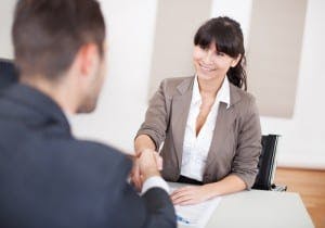woman in interview