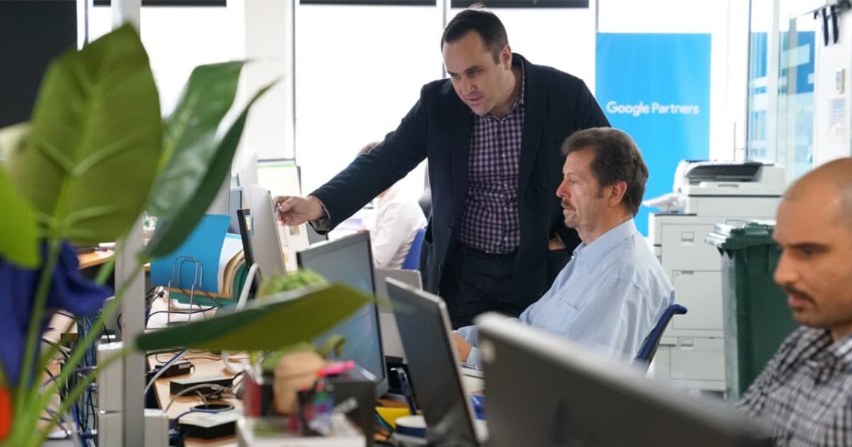 Adam Boote, Director of Digital and Growth at Localsearch, with Mike Andrew, Head of SEO