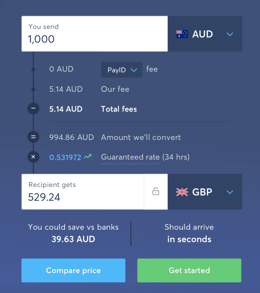 Send money across the world using Wise