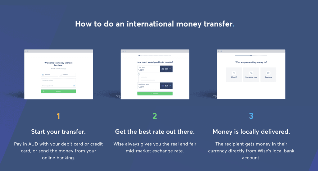 Send money across the world using Wise