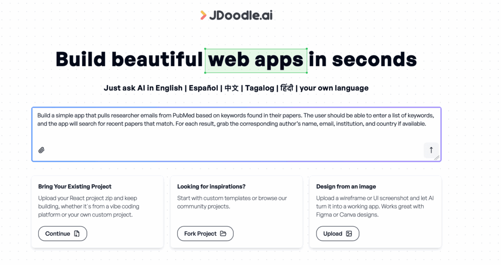 From idea to app in one afternoon