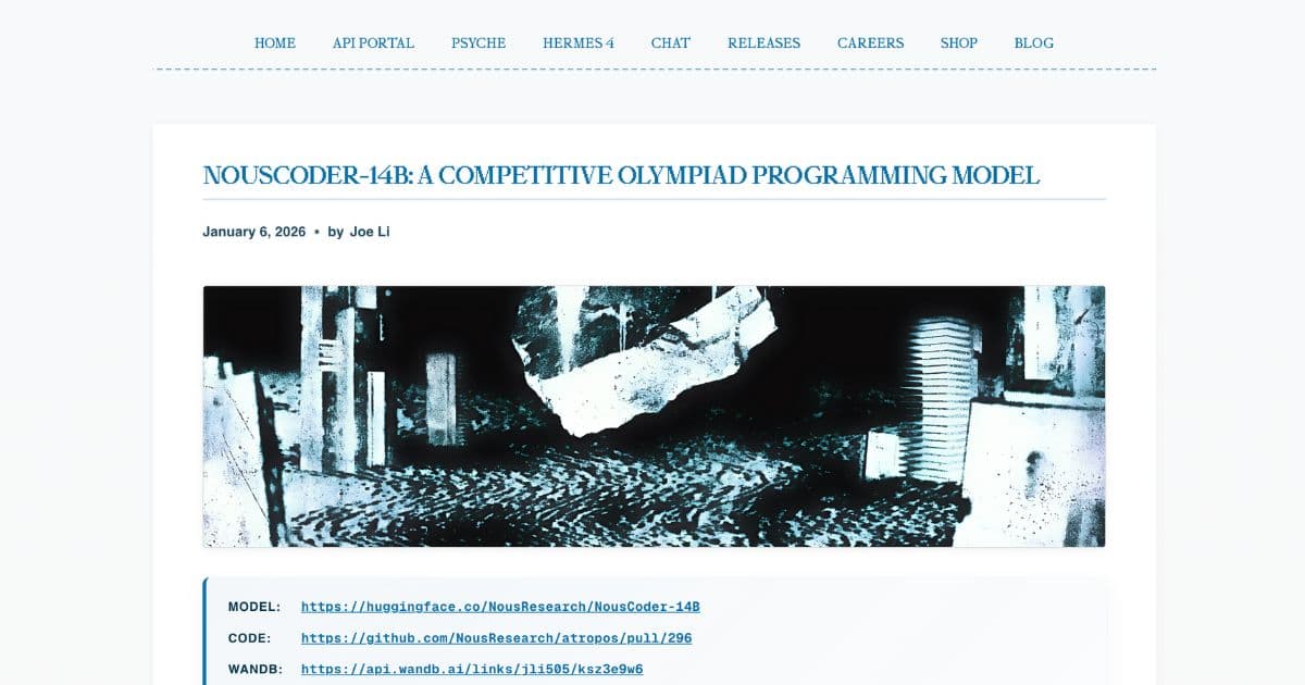 nousresearch.com/nouscoder-14b-a-competitive-olympiad-programming-model/