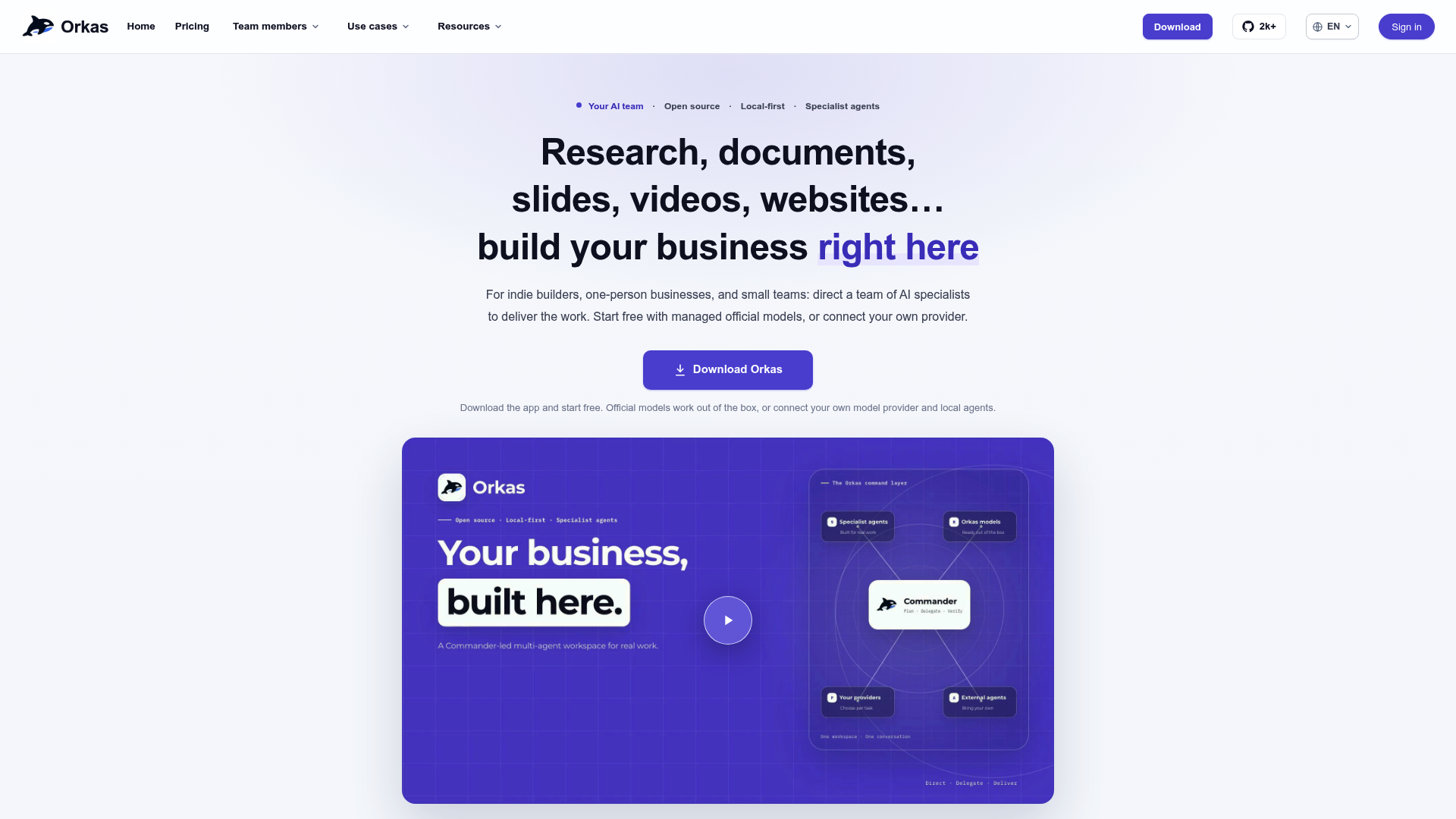 Orkas: AI Agent Platform for Business Workflow
