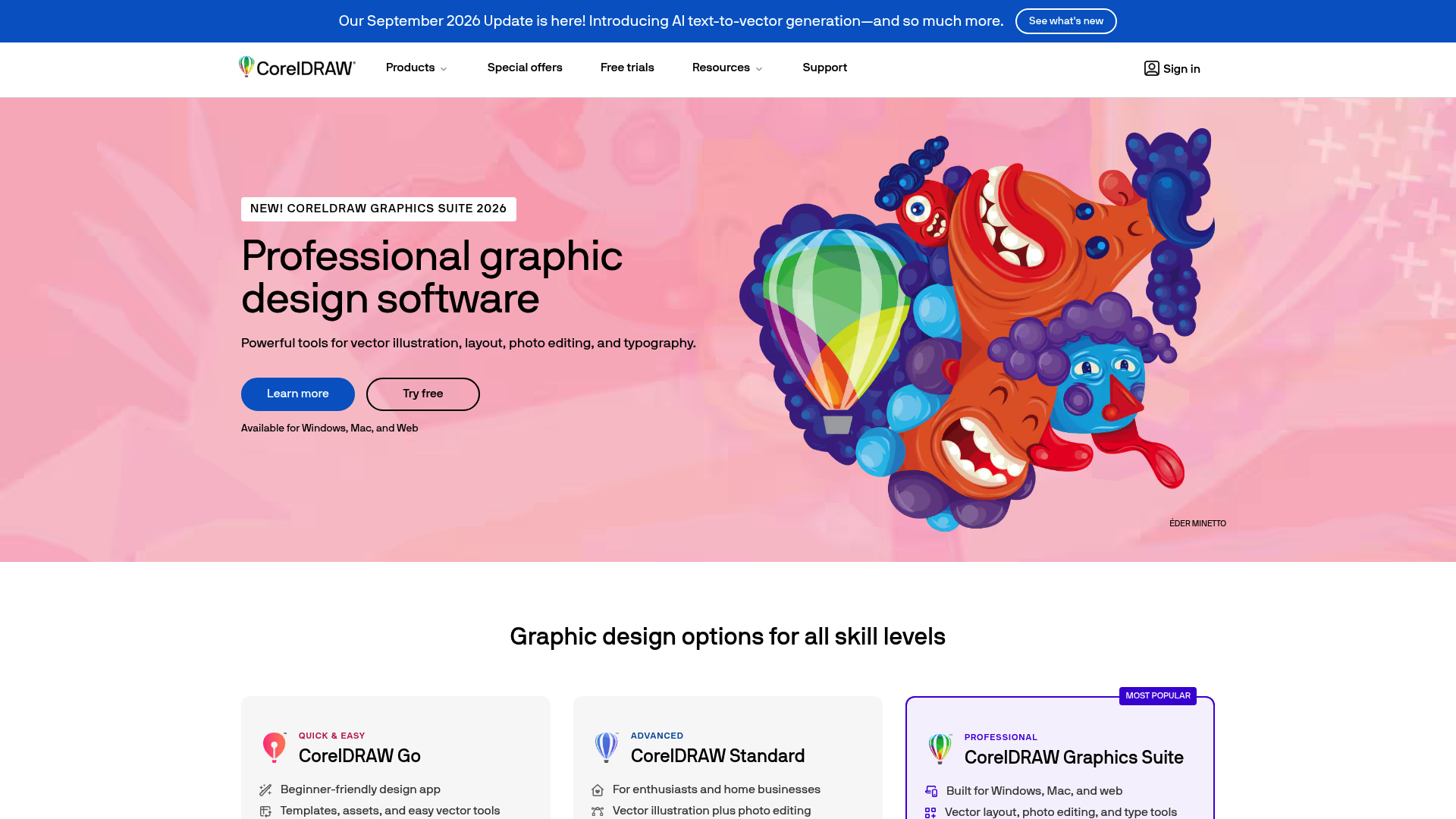 CorelDRAW Introduces Text-to-Vector AI Feature