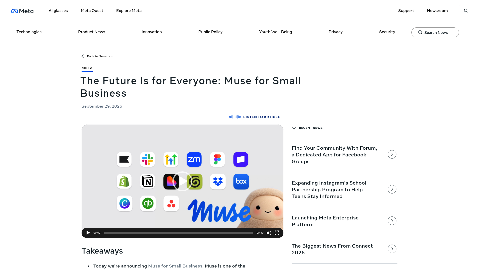 Meta Muse for Small Business Automates Operations