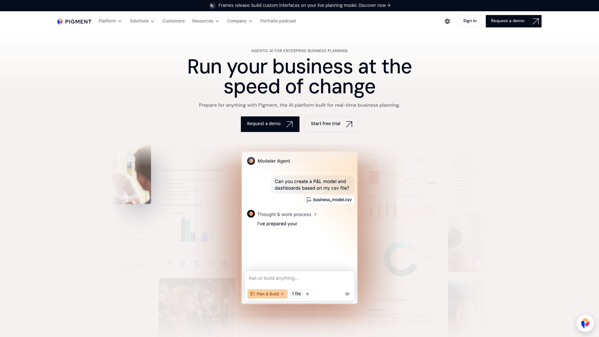 Pigment Frames: AI-Powered Custom Interface Tool