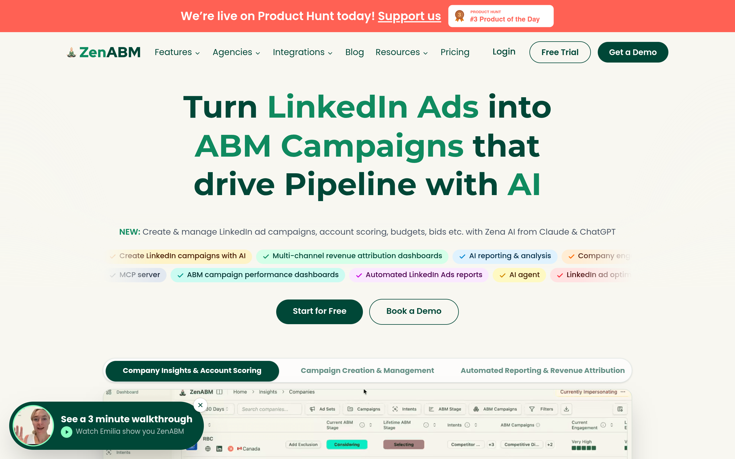 ZenABM: Unified ABM Platform with Revenue-Driven Insights