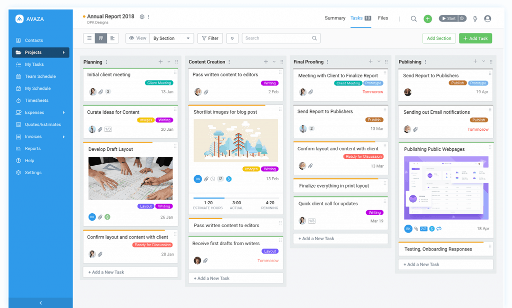 Project Management, Timesheets &amp; Invoices - AVaza