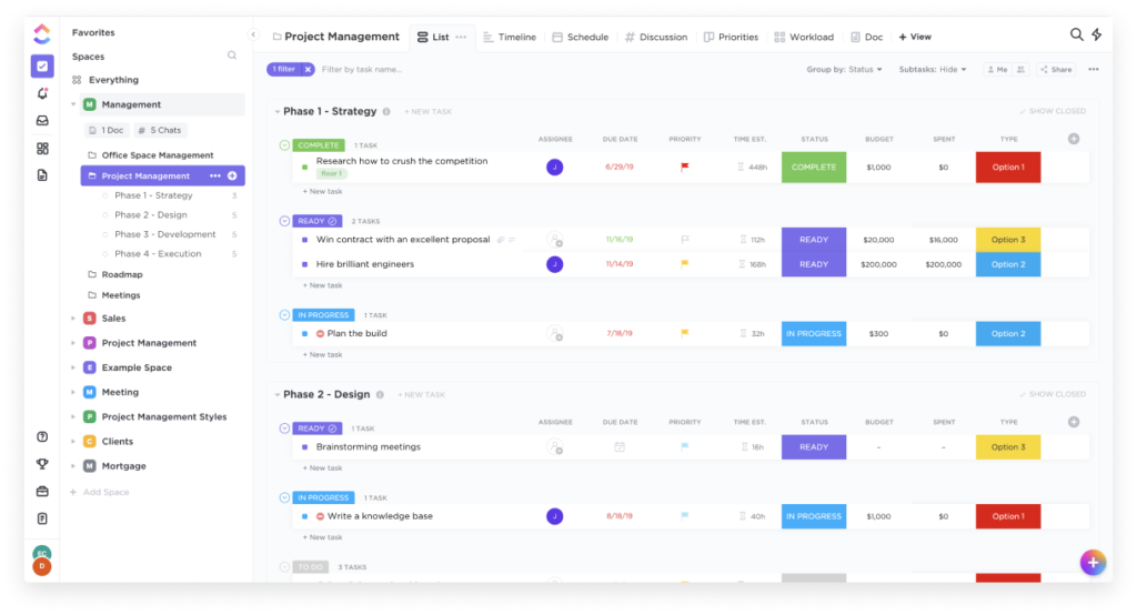 Project Management Software - ClickUp