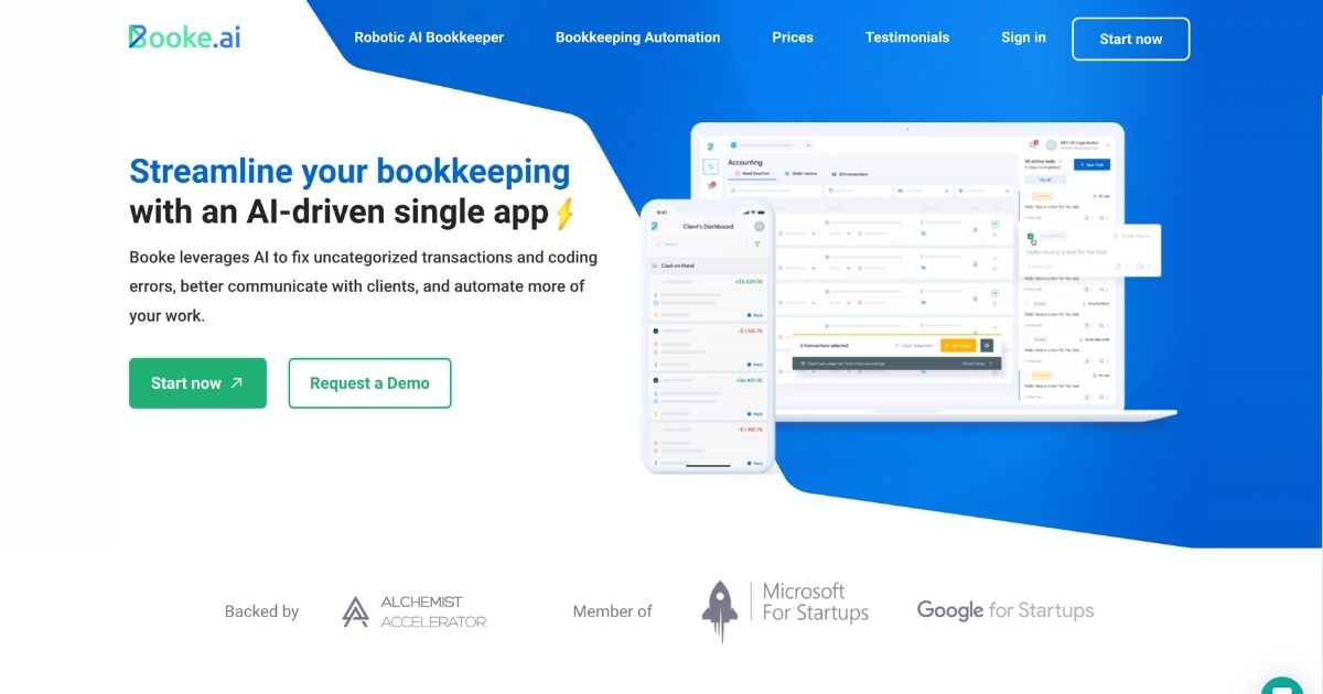 Booke: Streamline bookkeeping with AI automation and client portal