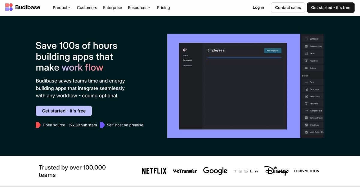 Budibase: Transform workflows with no-code app building