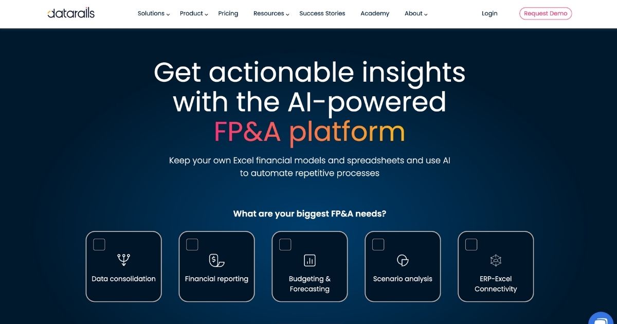 Datarails: AI-powered FP&A platform for actionable insights