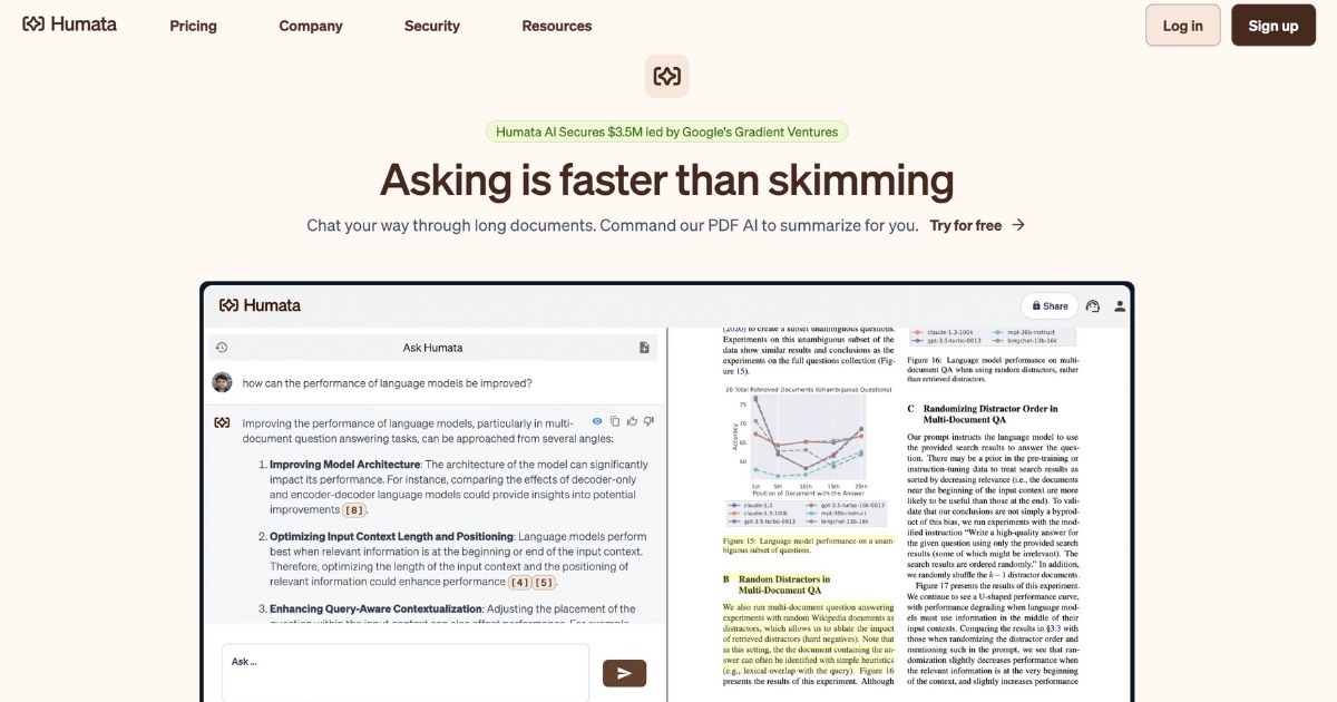 Humata: Chat your way to document insights