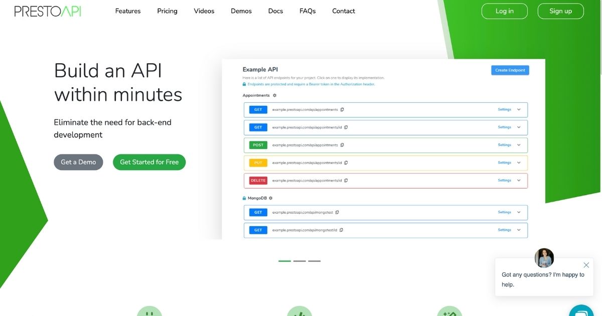 PrestoApi: Build APIs within minutes, without coding
