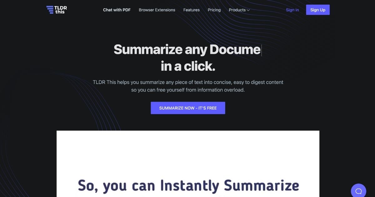 TLDRThis: Your ultimate tool for information overload