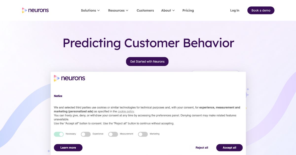 Neurons: Unlocking customer behavior with Ai insights