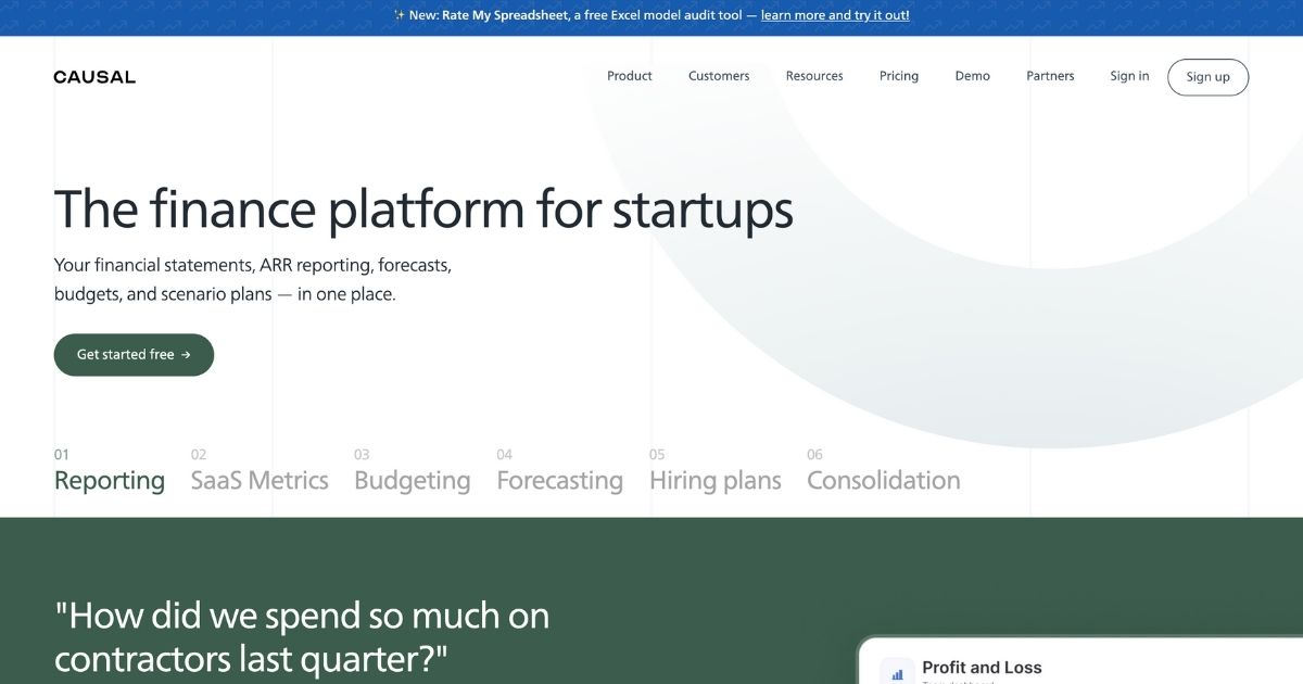 CausalApp: The finance platform for startups