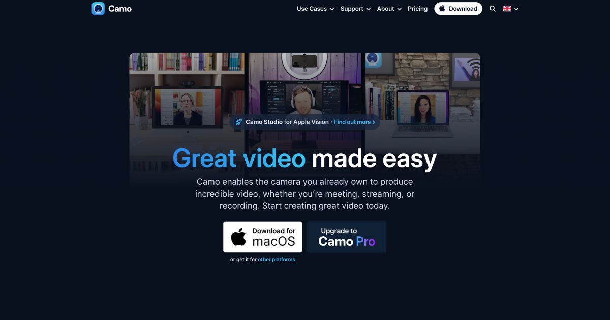 Camo: Elevate your video quality instantly