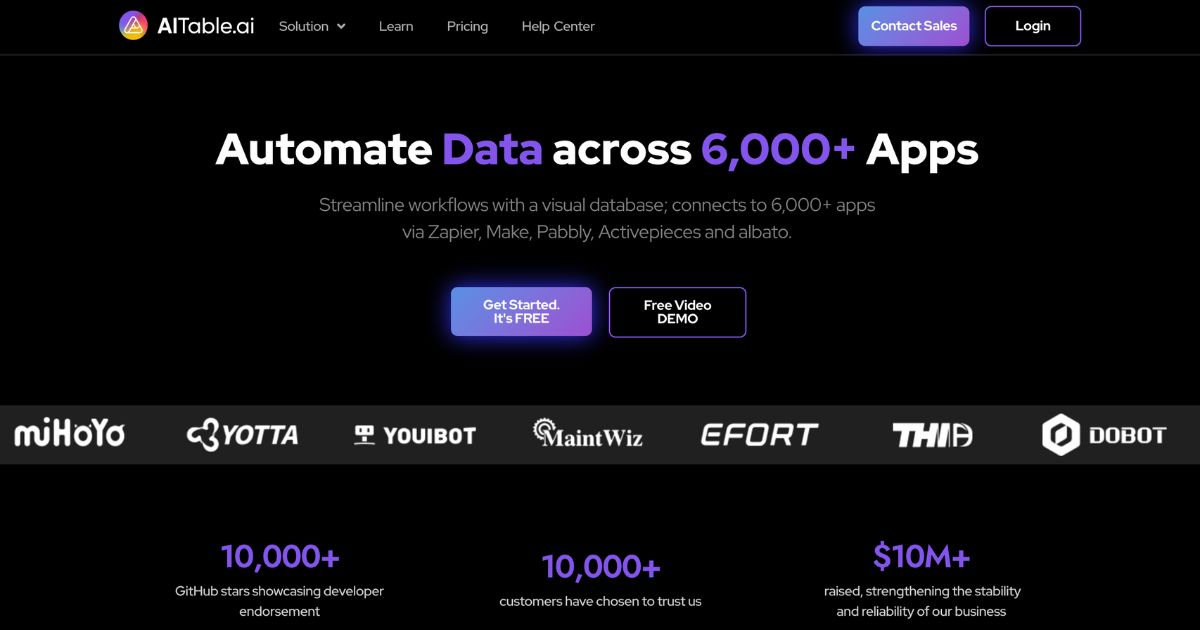 AITable: Data organization tool for business efficiency