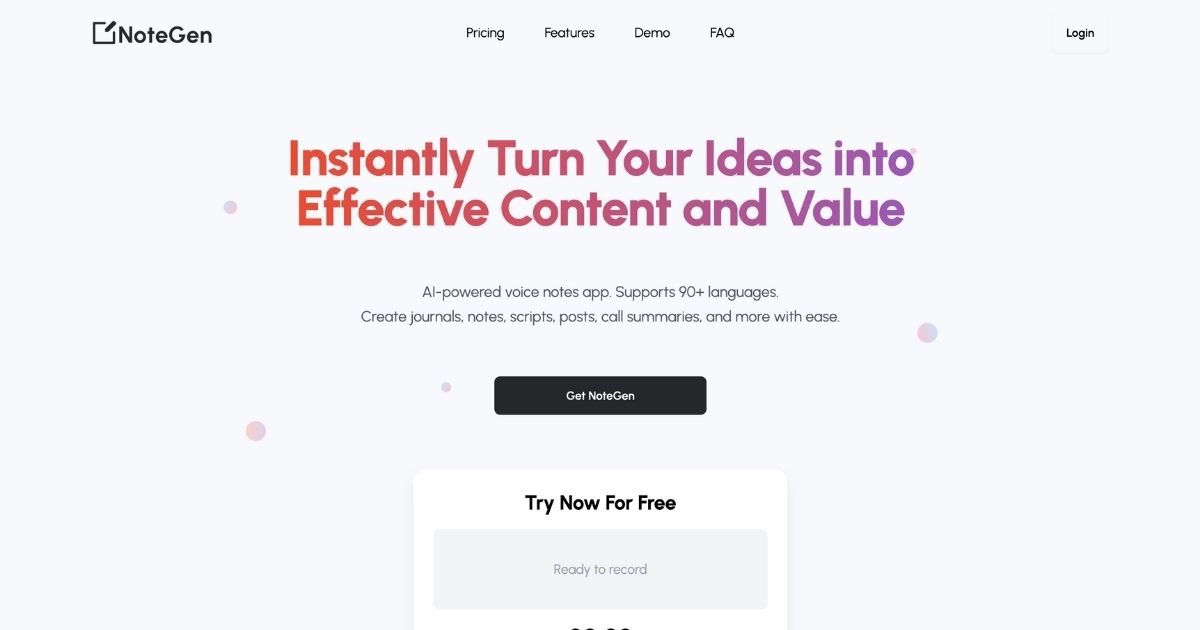 NoteGen: Turn ideas into valuable content